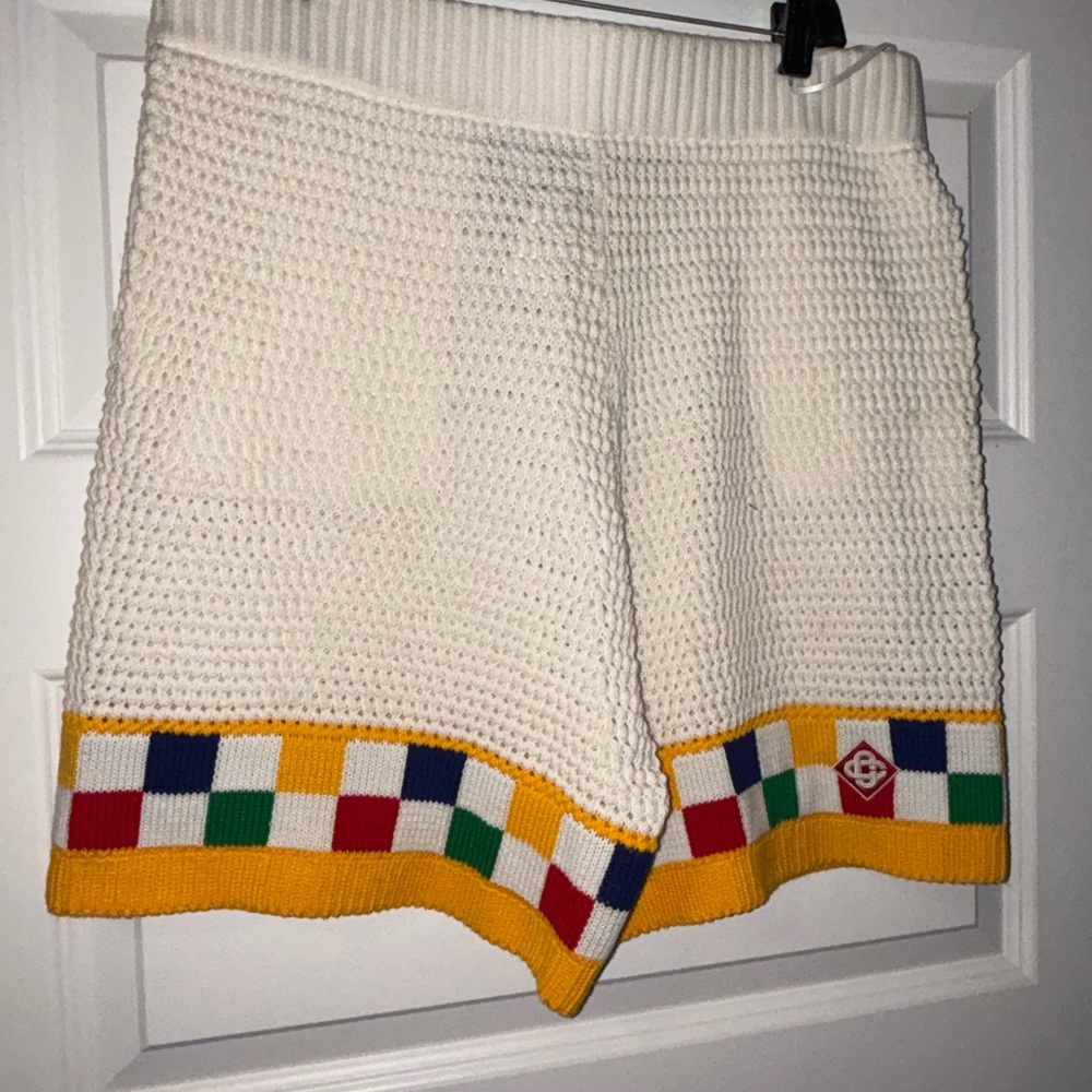 Real Casablanca Mens Colorful High Waist Knit Shorts